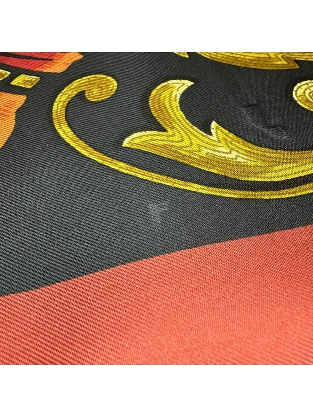 Hermes Carre 90 Scarf Cheval Turc Turkish Horse Black
